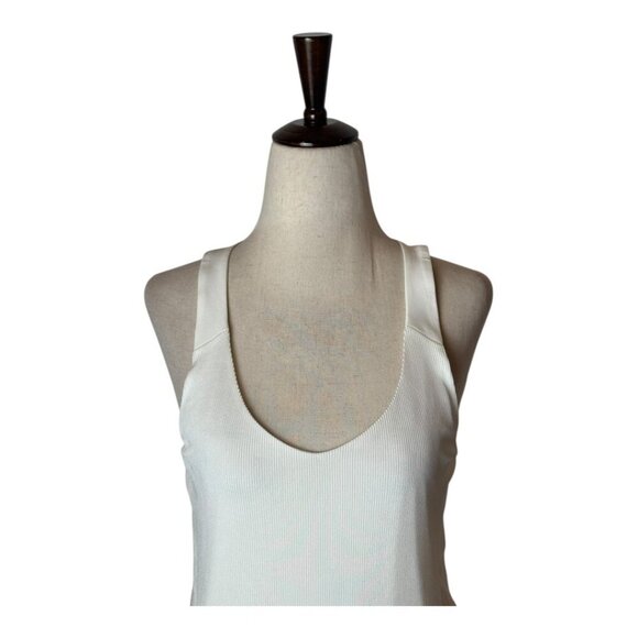 Rag & Bone Tank Top Women XS Ivory Chieftail Racerback Silk Insets Top Luxury - Picture 4 of 12